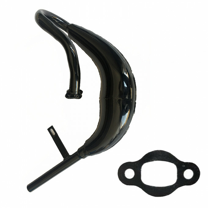 CDHPOWER CDH66 Muffler Black-2 Stroke Gas Motor Engine Kit-Gas Motorized Bicycle