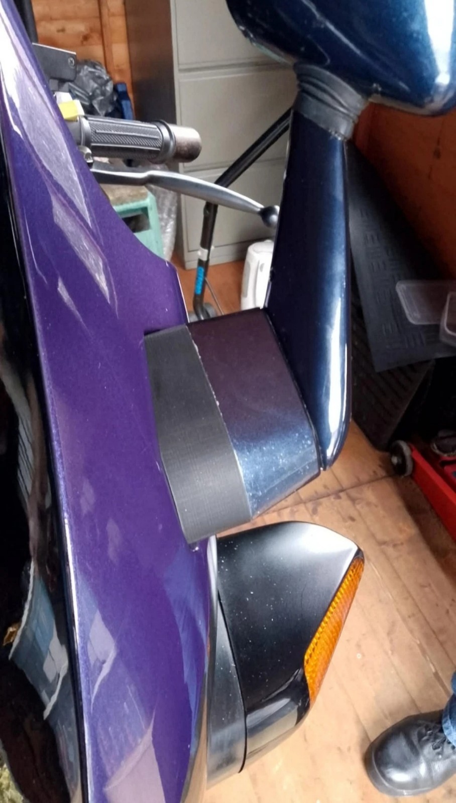 SUZUKI GSX1100F 88/95 MIRROR EXTENDERS 30MM WIDE. COMPLETE WITH FIXINGS.