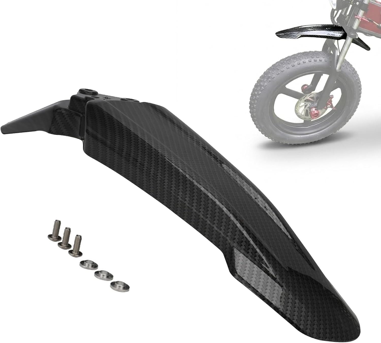 Front Fender + Rear Fender for Surron Sur Ron Light Bee X/S Carbon Fiber pattern