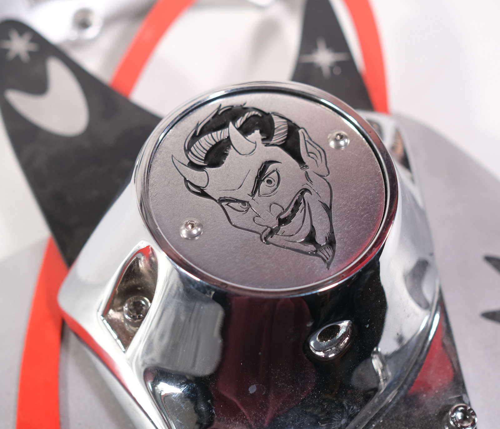 Retro Devil Shovelhead Evo Metal Points Timing timer Cover for Harley Davidson