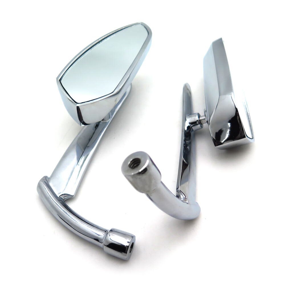 Chromed Blade Mirrors For Kawasaki Vulcan Honda Rebel Shadow Yamaha R1 R6 Cruise