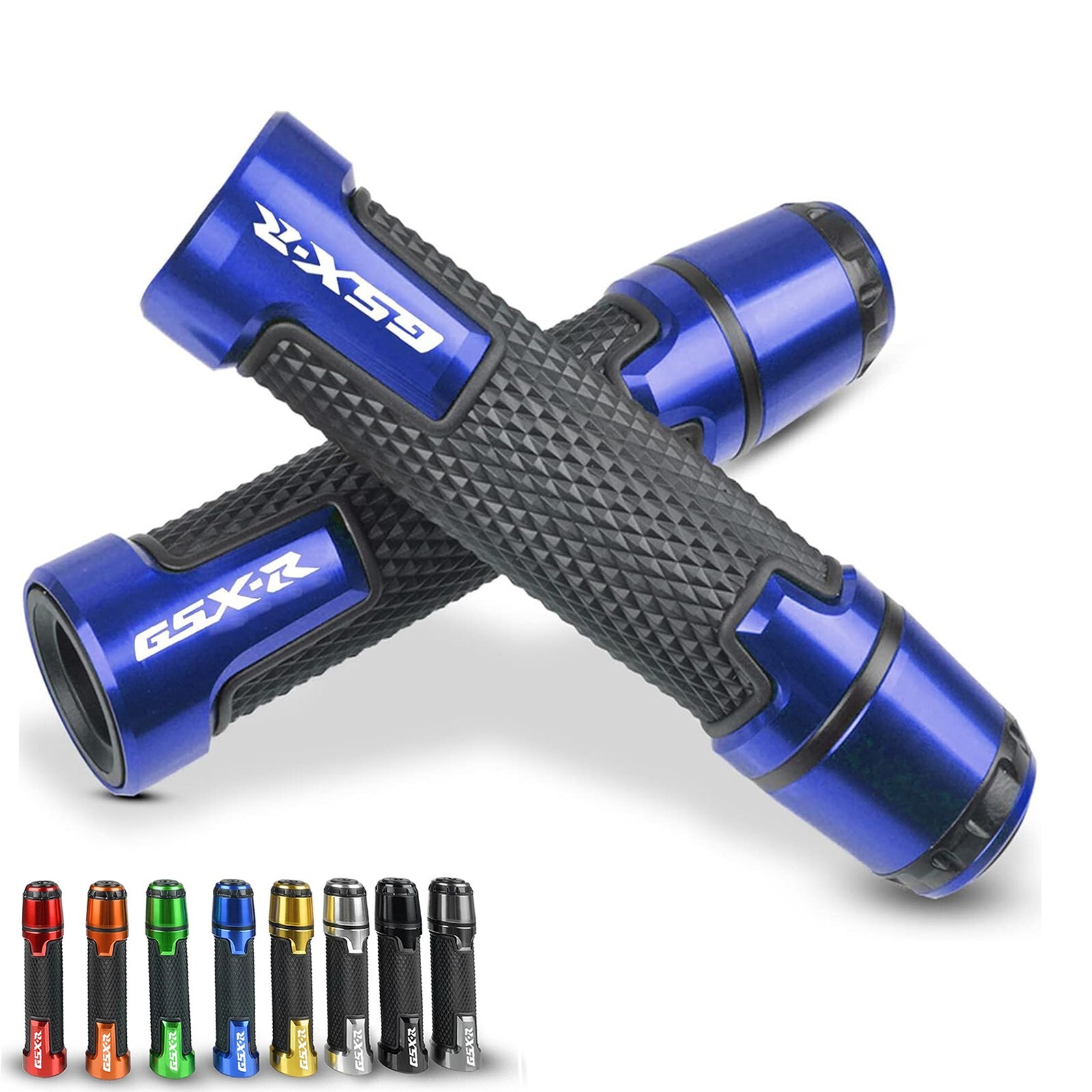 7/8″ 22mm Motorcycle Handlebar Hand Grips for SUZUKI GSXR600 750 1000 250