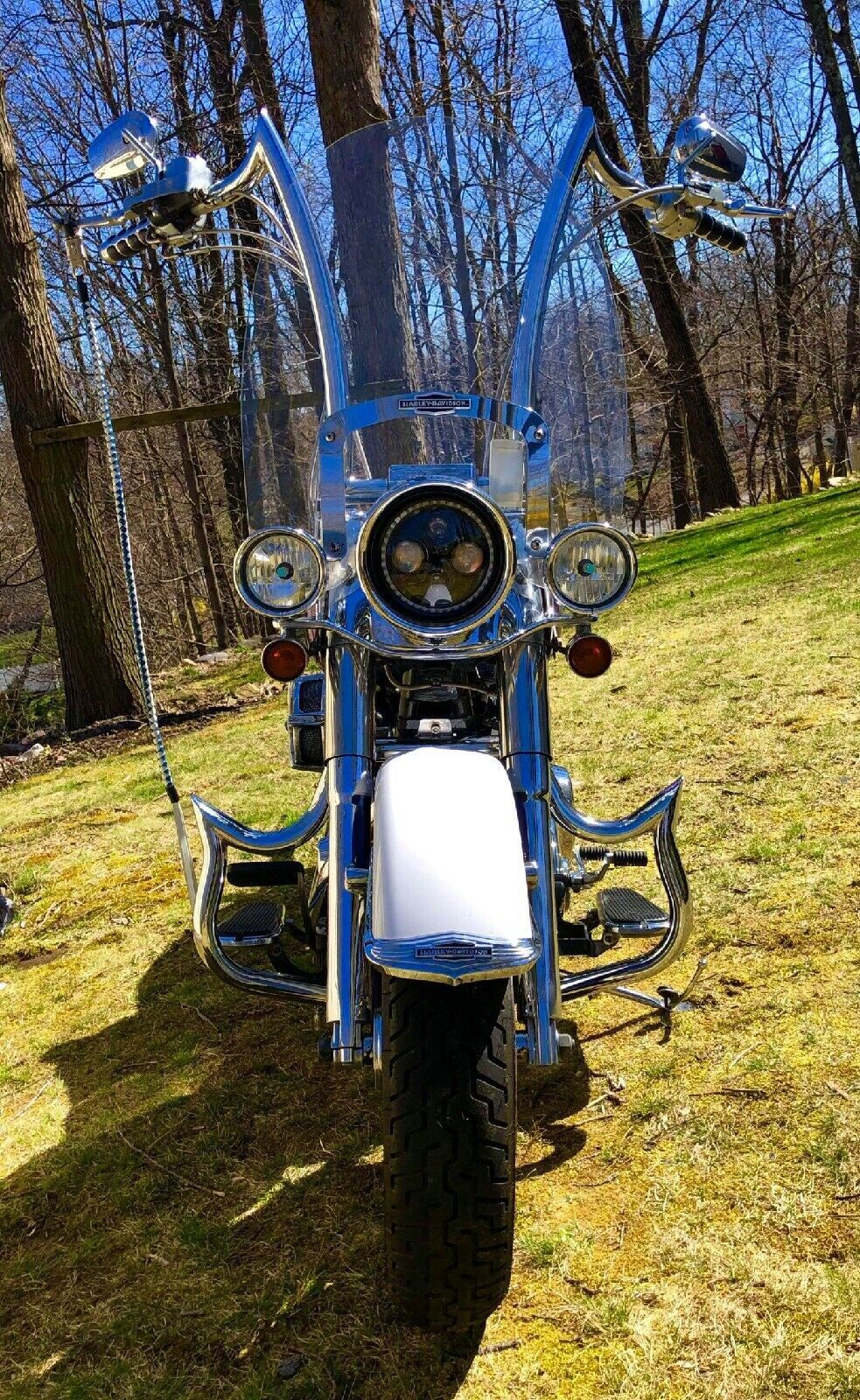 NEW CUSTOM ENGINE GUARD HIGHWAY CRASH BAR 4 HARLEY FATBOY SOFTAIL DELUXE 00-17