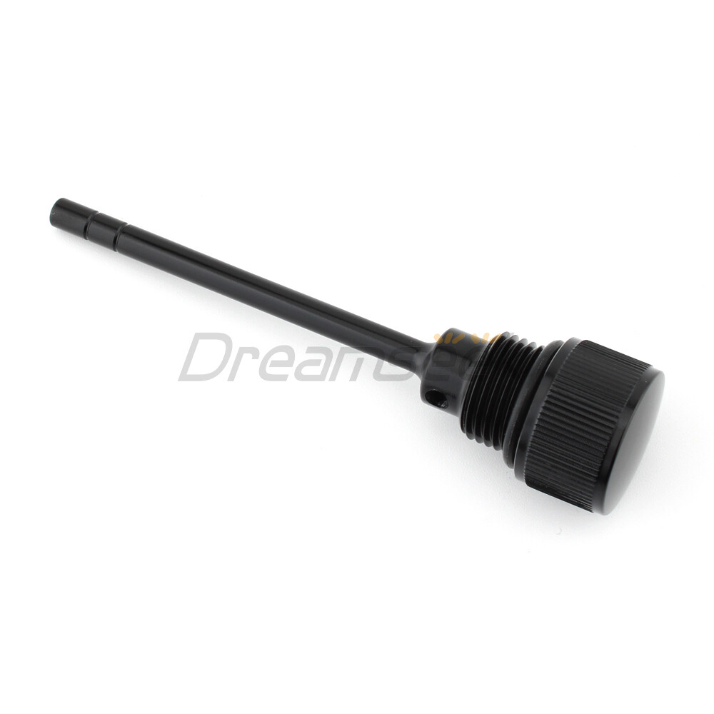 Black Dipstick Transmission Oil Fill Plug for Harley Softail Electra Glide 07-19