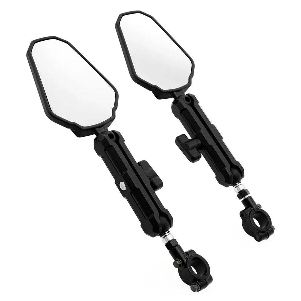 1 pair ADV Motorcycle Rear view Mirrors Foldable Adjustable Adventure Universal