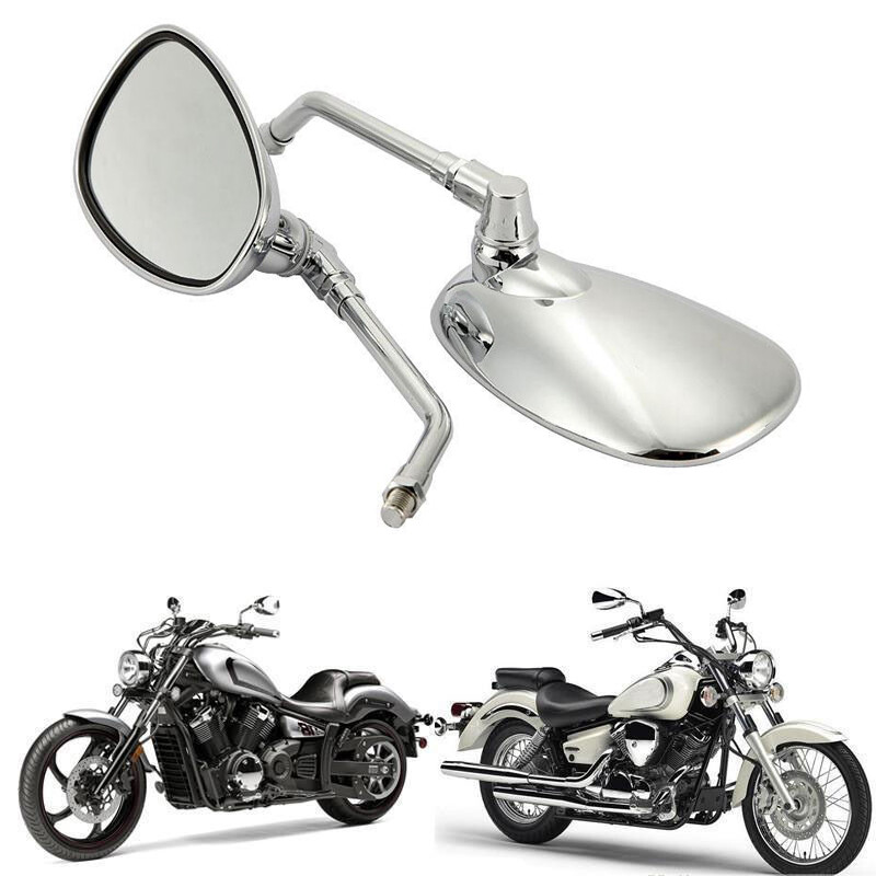For Yamaha V Star 650 XVS650 250 1100 8mm 10mm Motorcycle Rear View Side Mirrors