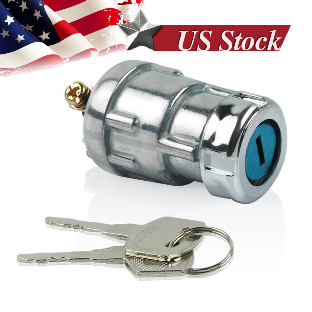 Universal 12V 3 Position Ignition Switch with 2 Keys for Truck Boat Motorcycle