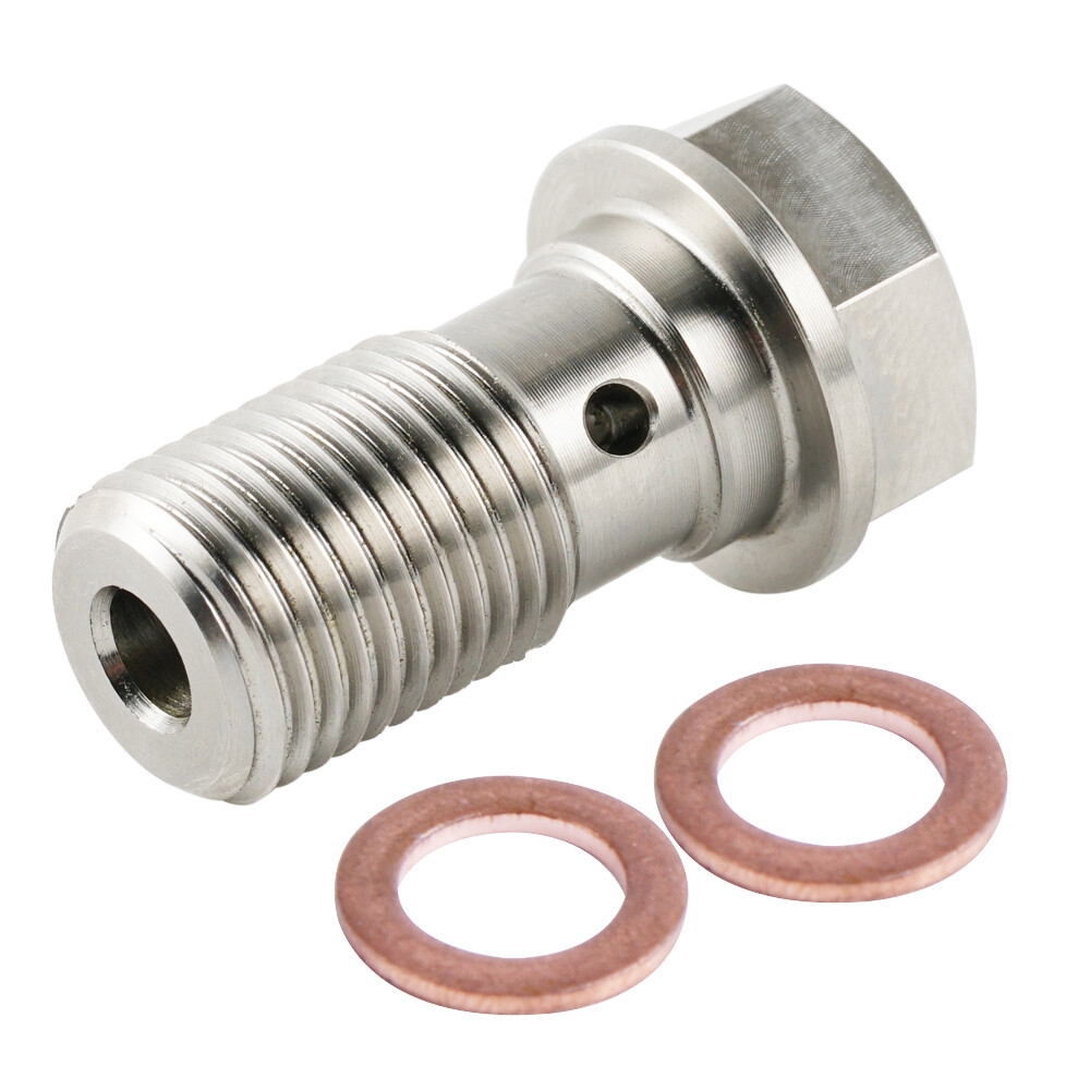 Titanium Ti Banjo Bolt M10x1.0 Pitch 19mm DIY Color For Brembo Single Brake Line