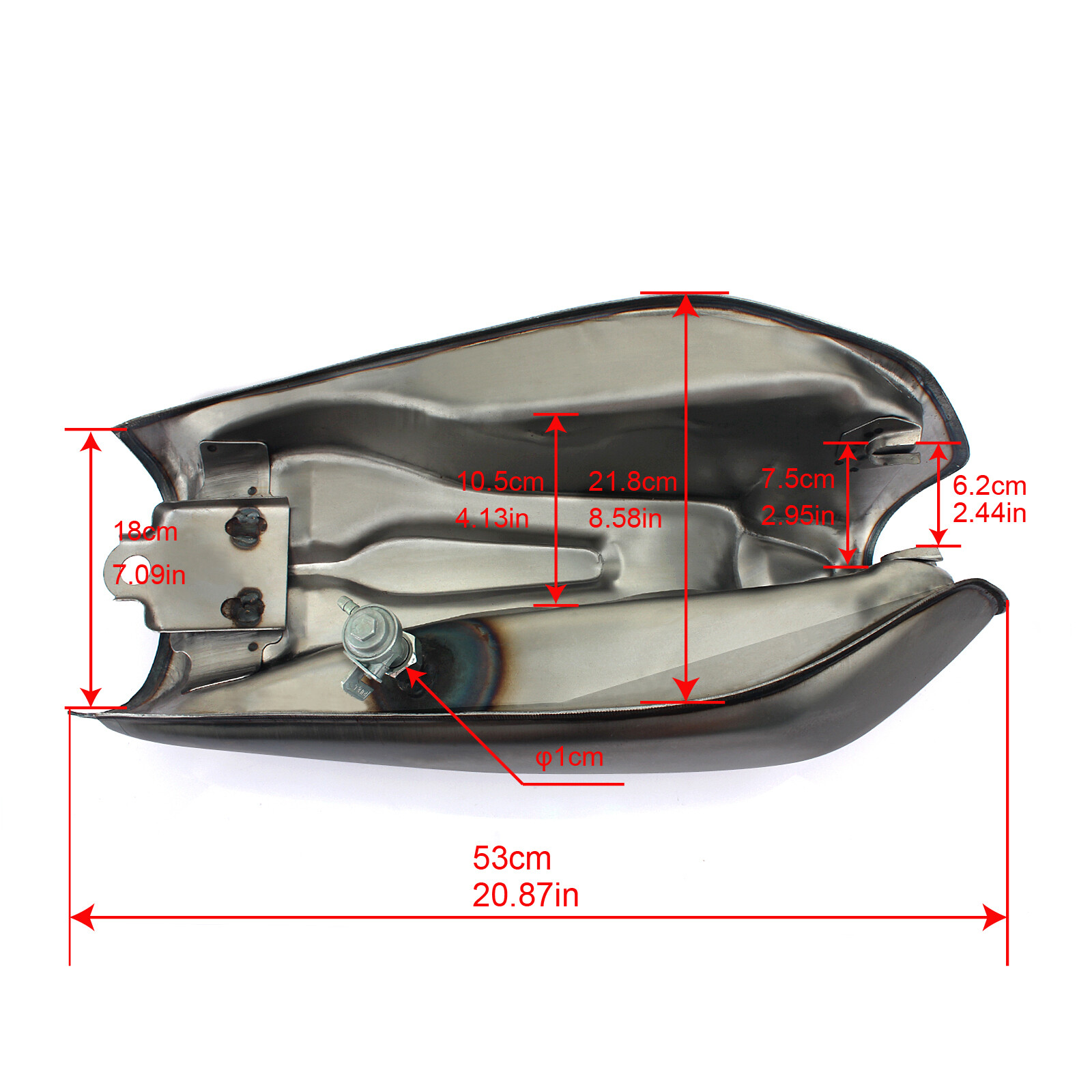 9L/2.4 Gal Gas Fuel Tank Cafe Racer Custom for Honda CG125 CG250 CG125S Classic