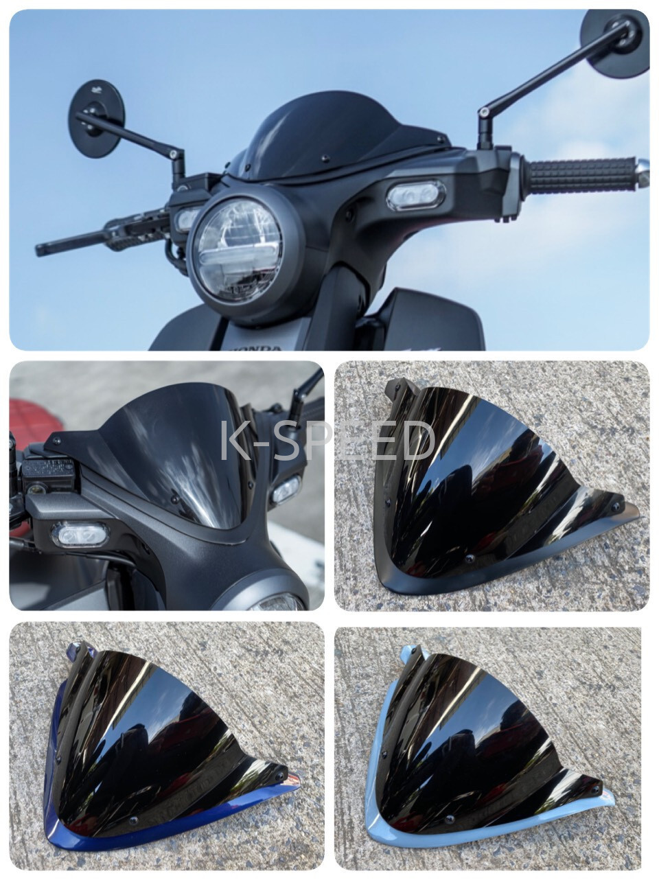 Windscreen Windshield Headlight Cover For Honda Super Cub C125 2018 – 2023