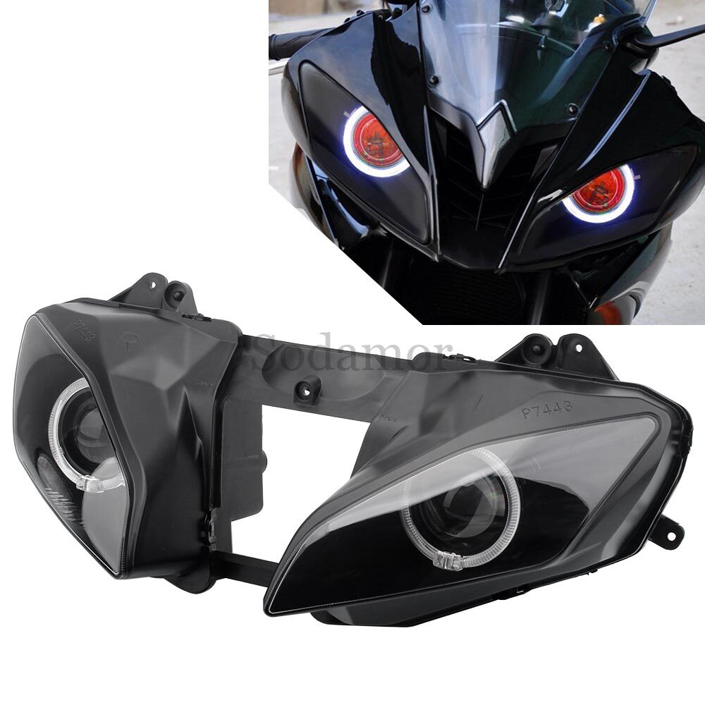 For Yamaha YZF R6 YZF-R6 Devil Angel Eye HID Projector Headlight Assembly 08-16