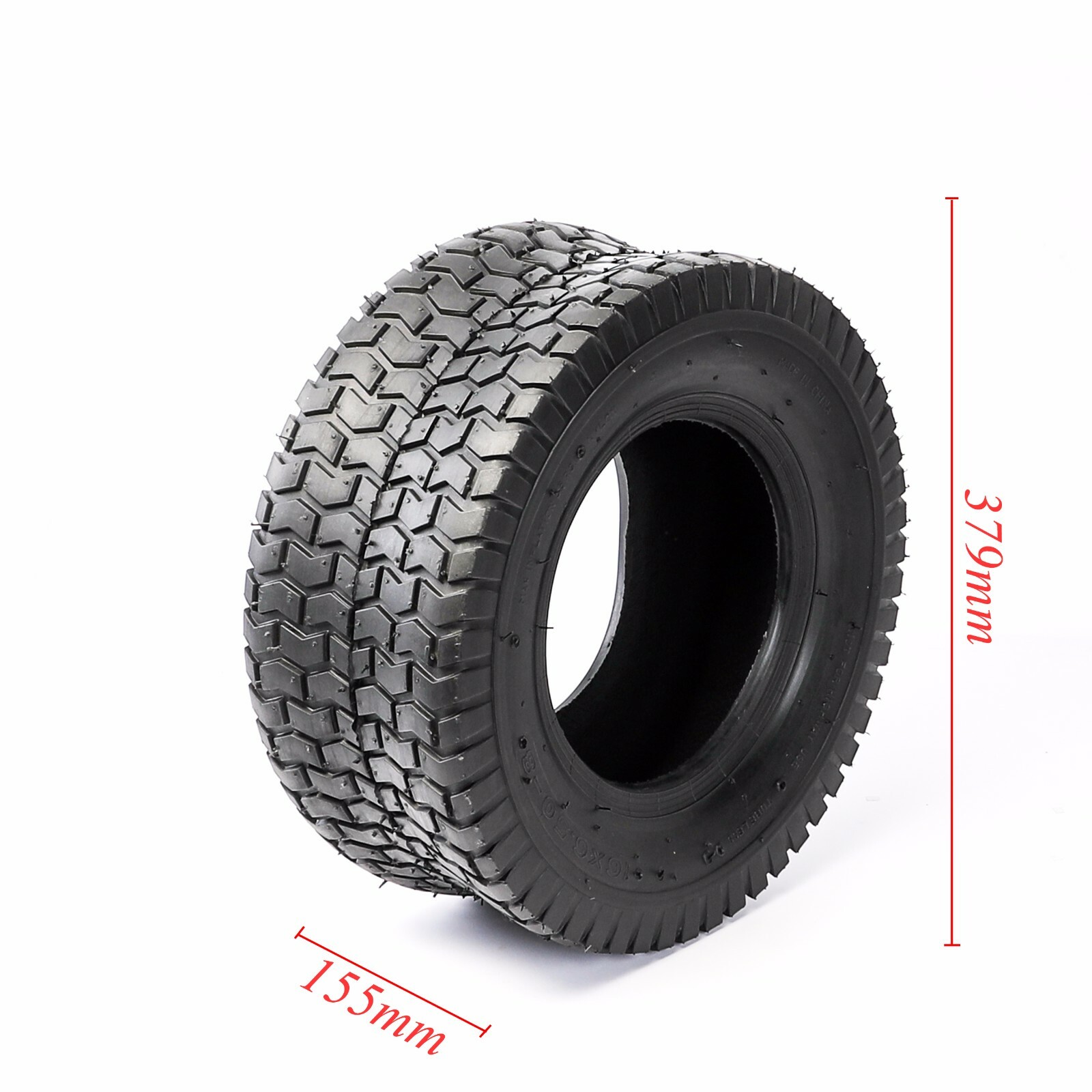 16×6.50-8 16×6.5-8” Tubeless Tire Tyre for Garden Carts Lawn Mower Go Kart Golf
