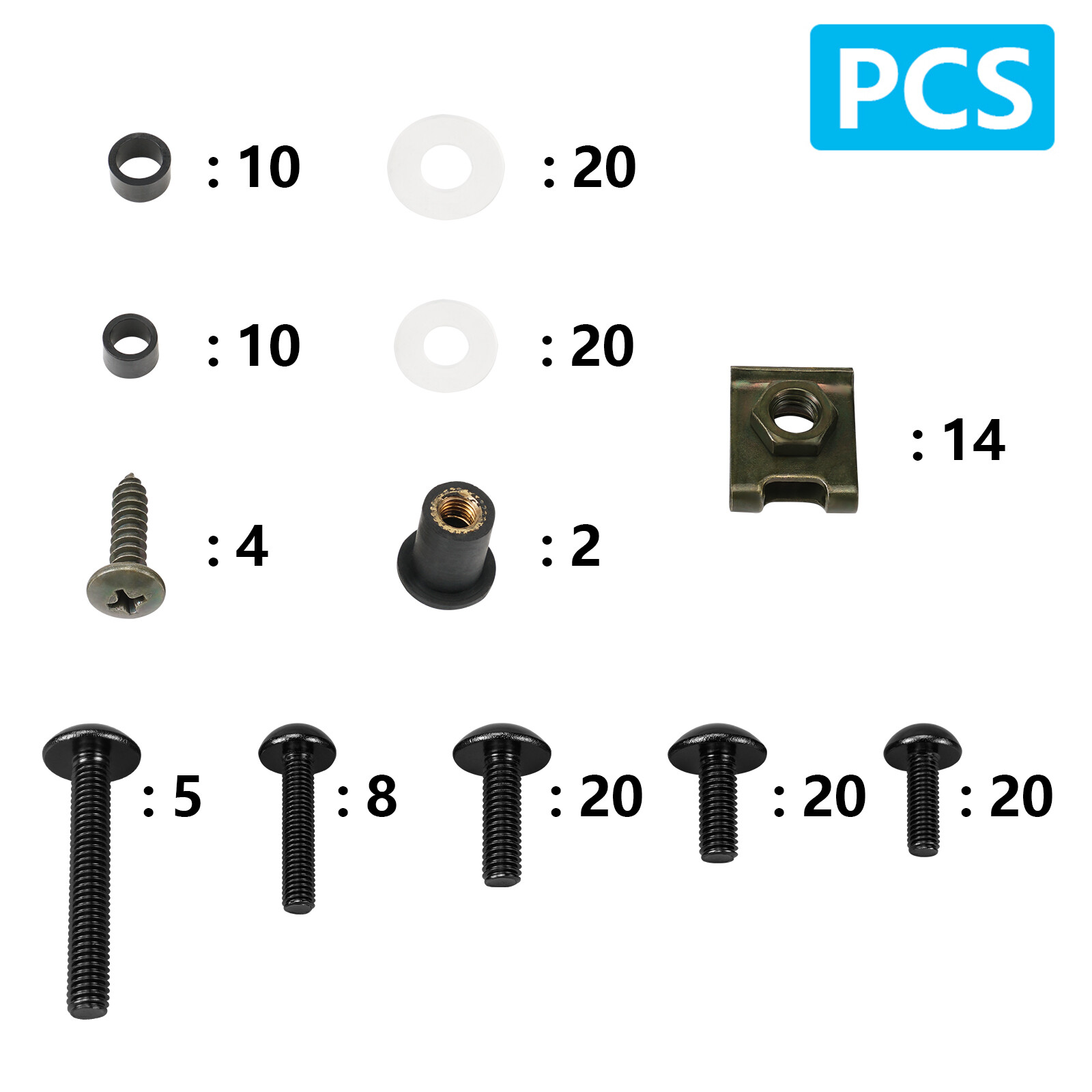 Fairing Bolts Kit Bodywork Screws for Yamaha YZF R1 98-21 YZF R6 99-20