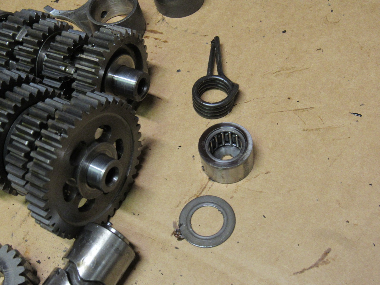 Honda 1974 CB450K E 7 Engine Transmission Gear Box Gears Forks Shafts