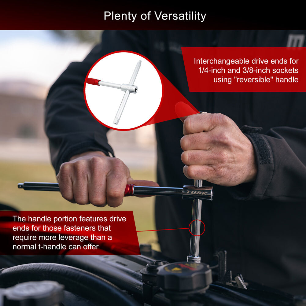 Tusk Speed T-Handle-1/4-inch and 3/8-inch drive- Tool-Motorcycle-ATV-UTV