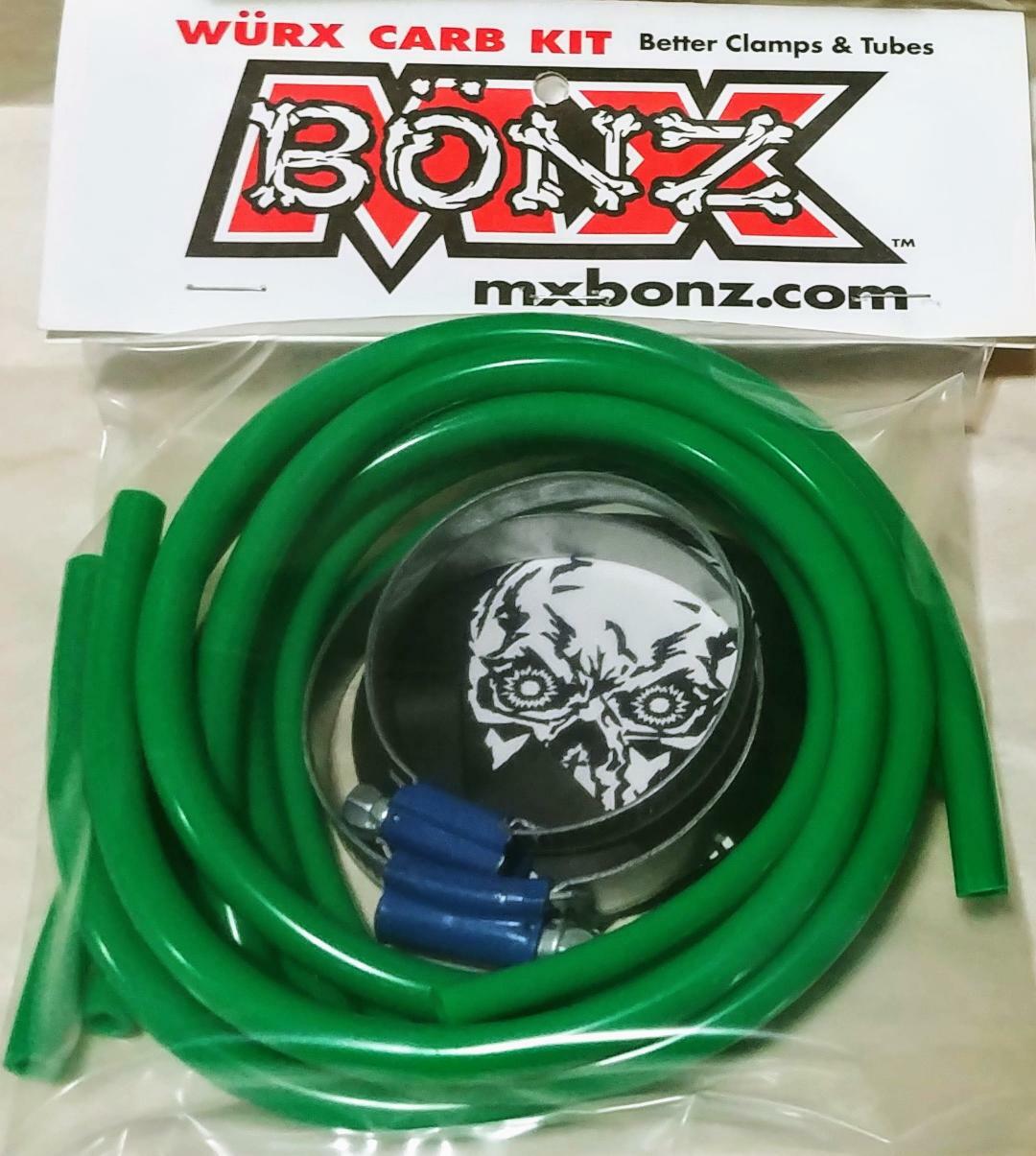 KAWASAKI KDX200 1994-2006 KDX CARBURETOR VENT HOSES CLAMPS MX BONZ WURX CARB KIT