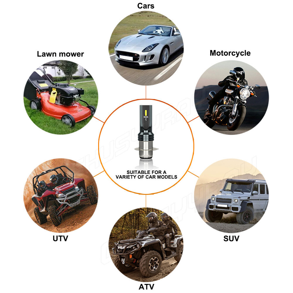 Ultra Bright AC/DC LED Headlight Bulbs for Honda 2005-2014 CRF450X motorcycle