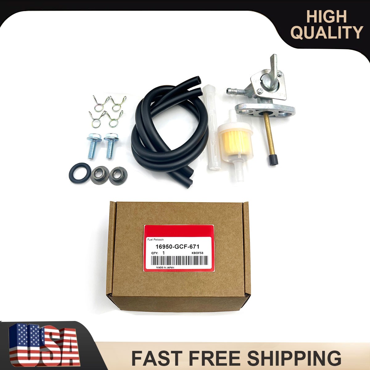 OEM New Fuel Valve Petcock Kit For 2004-2015 Honda CRF50F 2004-07 Honda CRF70F