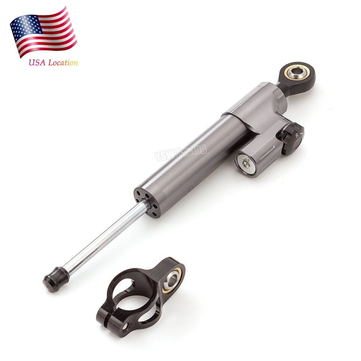 For Suzuki GSXR600 750 2006 2007-2010 CNC Steering Damper Stabilizer Grey&Black
