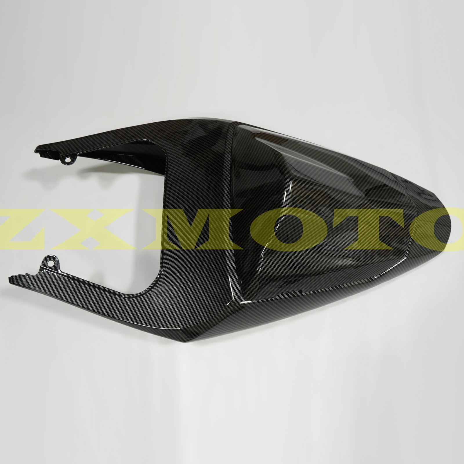 Black Carbon Fiber Fairing Kit +Tank Cover+Bolt For Suzuki GSXR600/750 2004-2005
