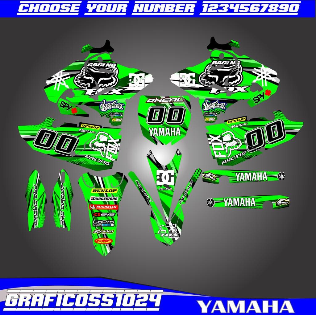 2015-2020 YAMAHA YZ 125 250 GRAPHICS KIT DECALS DECO YZ125 YZ250 2019 2018 2020