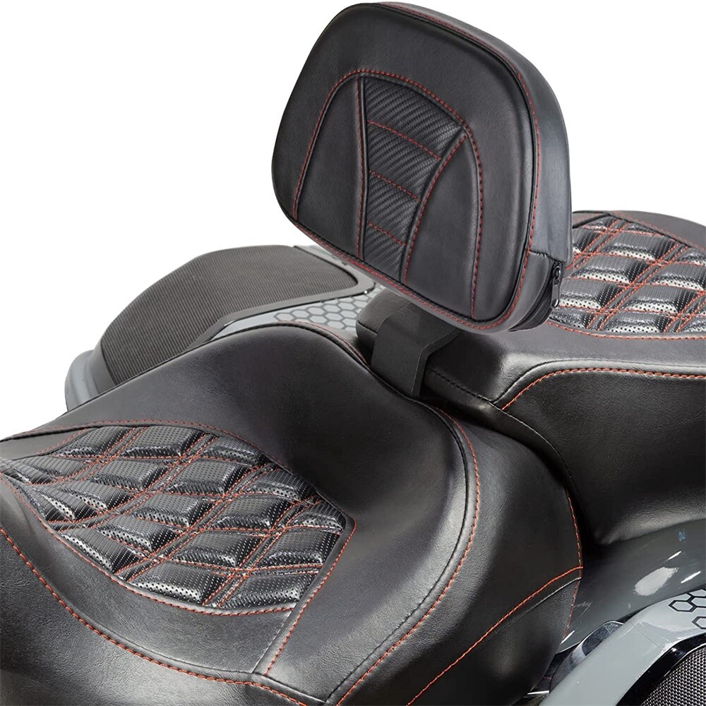 Front Driver Mid Cushion Backrest Pad For Harley CVO Road Glide FLTRXSE 2018-22