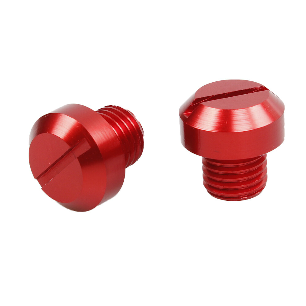 2Pcs Mototcycle Clockwise M10*1.25 Mirror Hole Plug Screw Mirror Hole Screws Kit