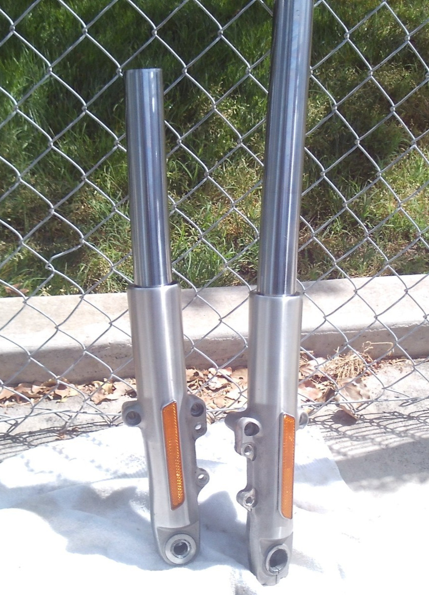 Harley Davidson 2014-2024 Touring Silver OEM Fork Legs Tubes – straight