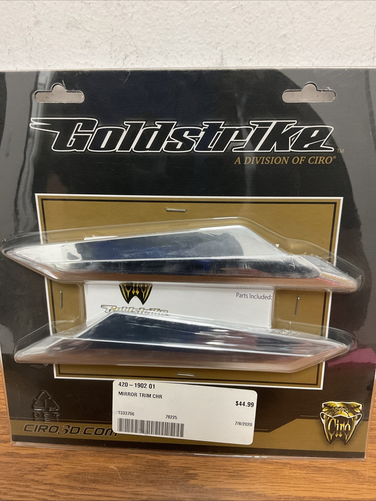 Goldstrike Chrome Mirror Accents 2018-2025 Honda Goldwing | 78225