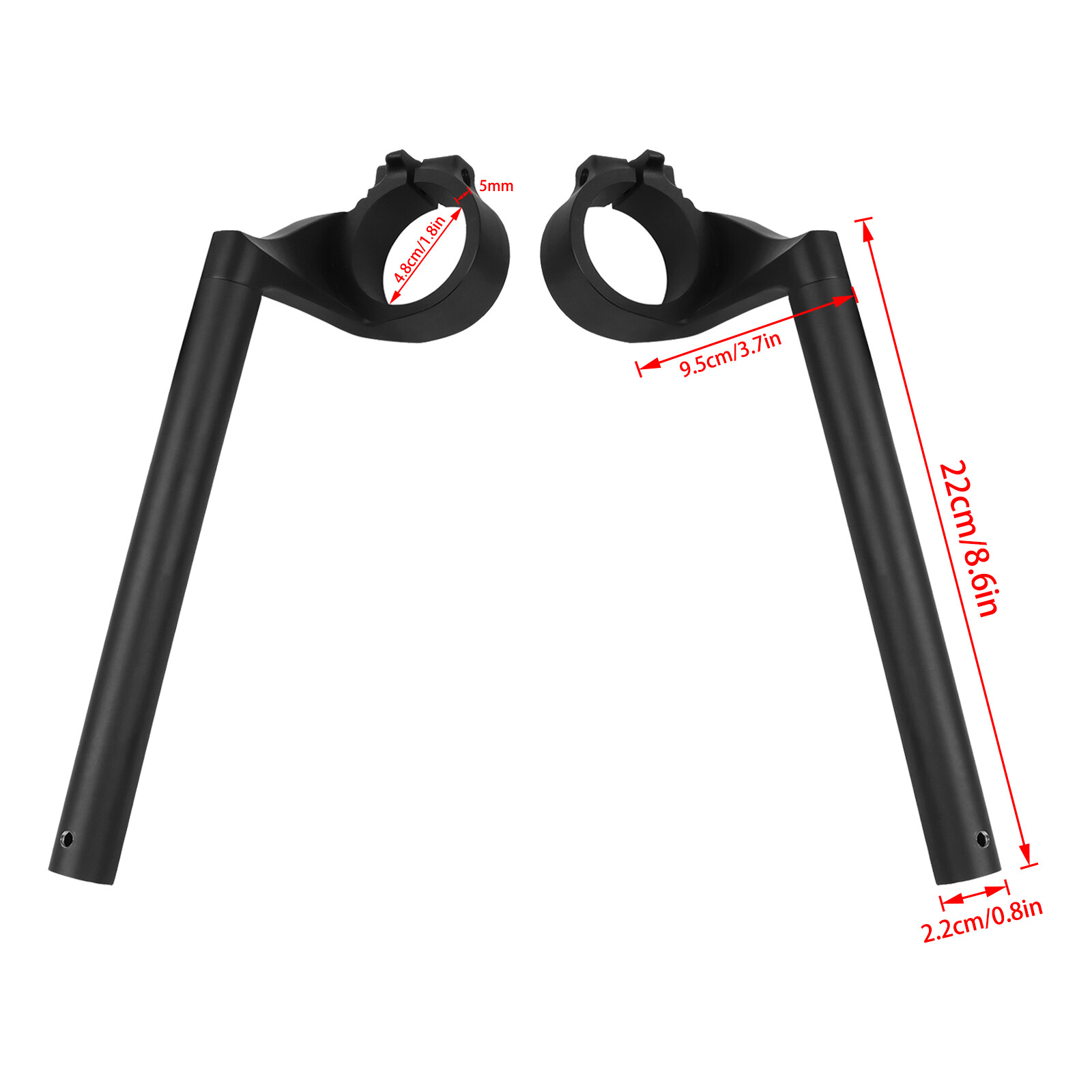 Left & Right Clip-ons Handlebars Handle Bars For Honda CBR500 CBR 500 2022-2024