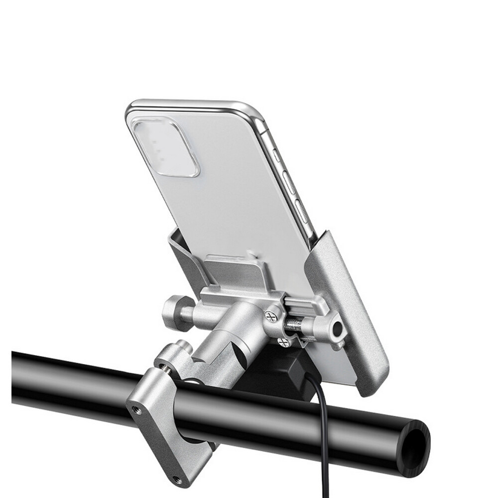 1x Motorcycle Cell Phone Holder Handlebar Installation For GPS/Mobile Phone/MP4