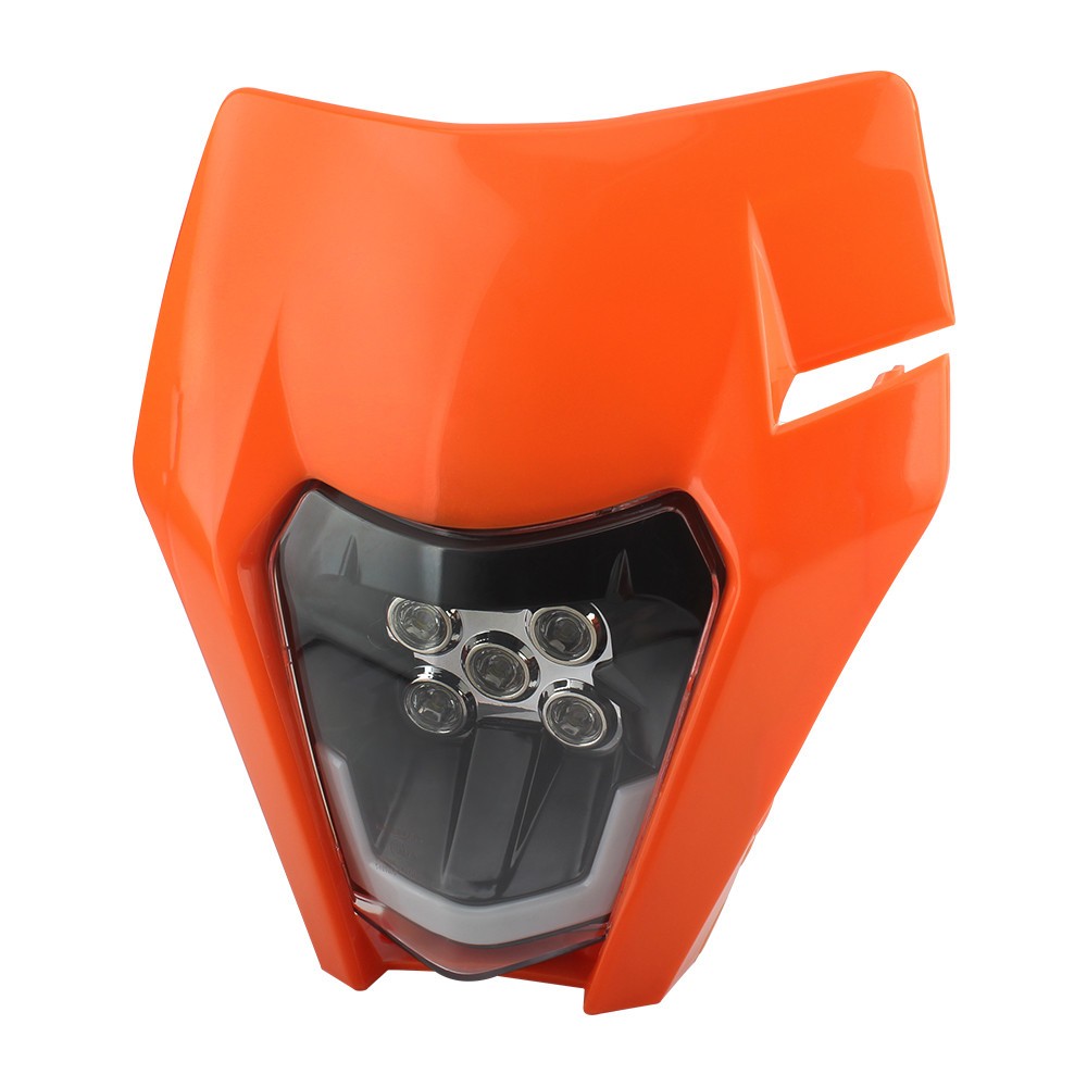 Motorcycle Headlight LED Enduro for KTM EXC XC SX MX XC 125 250 300 450 Orange