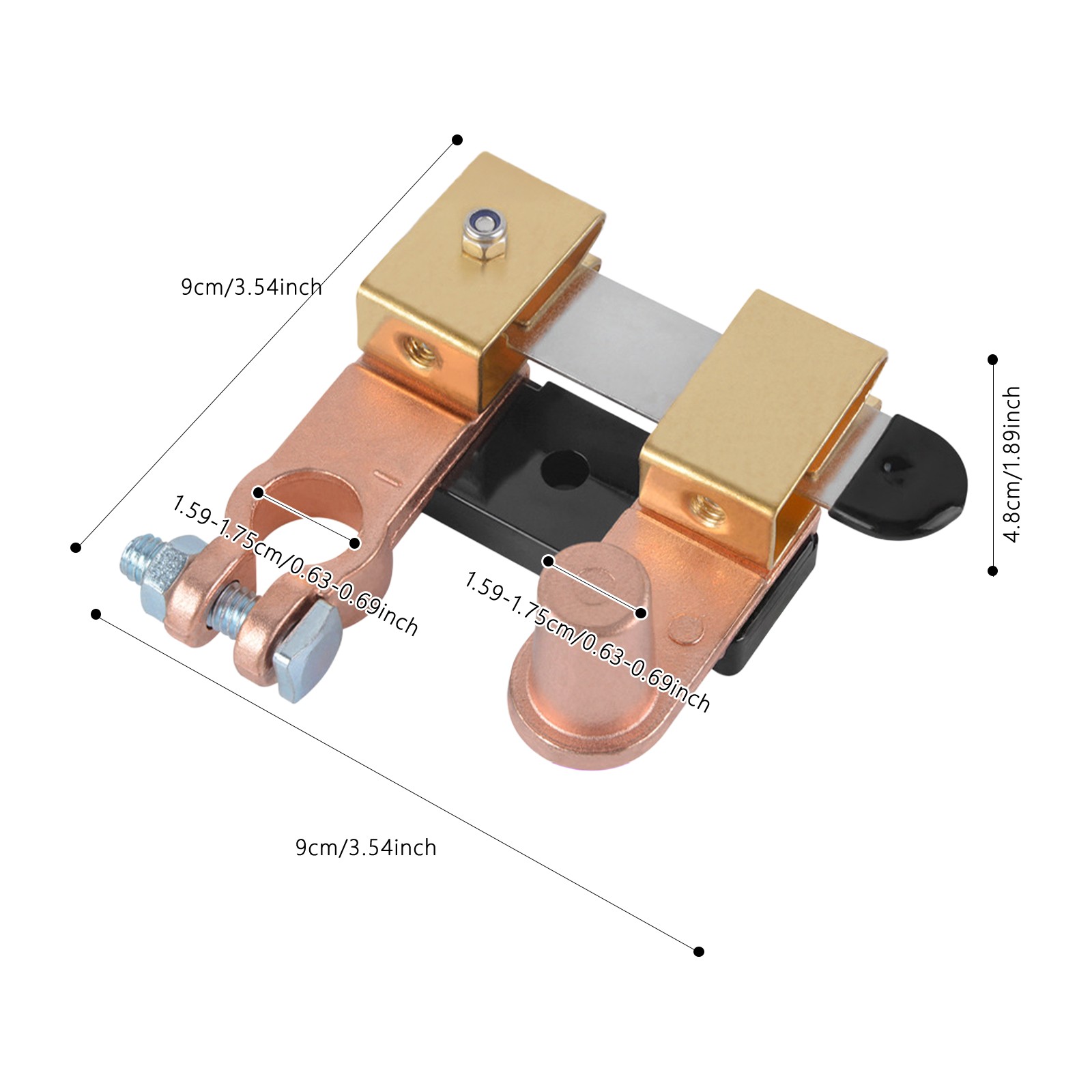 12V/24V Battery Disconnect Switch Horizontal Knife-type Battery Switch