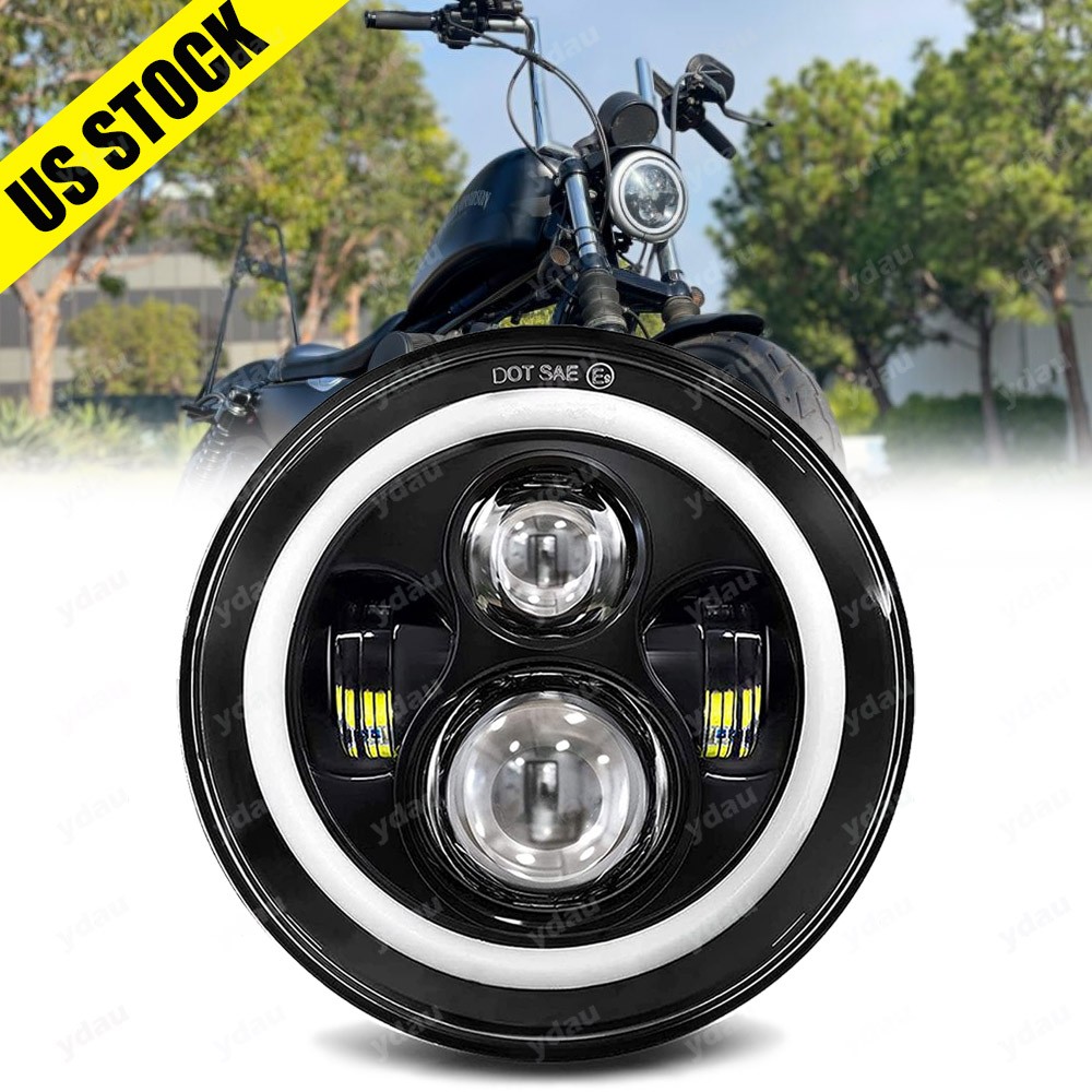 5.75″ 5-3/4″ LED Headlight Hi/Lo Turn Signal For Honda Rebel CMX125 CMX 500 250