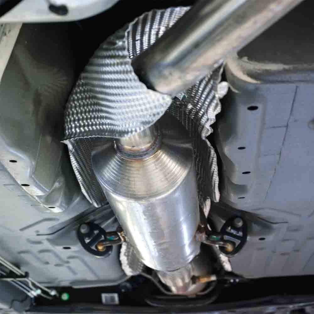 Exhaust Heat Shield Thermal Barrier Wrap 304 Stainless Steel Embossed 20*12 In
