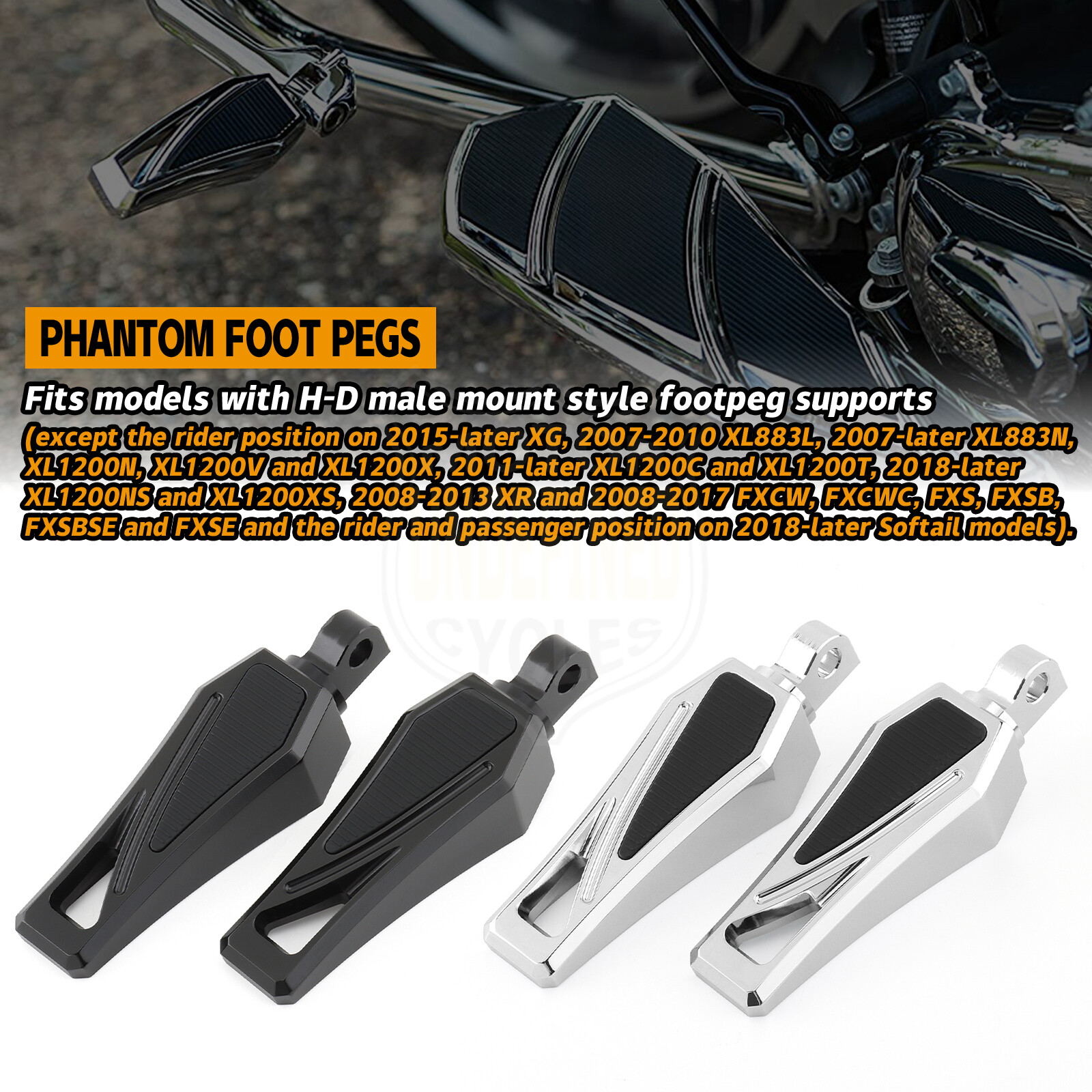 Floorboards For Harley Bobbers Dyna Touring XL883 Shifter Chopper Pegs Foot Pegs
