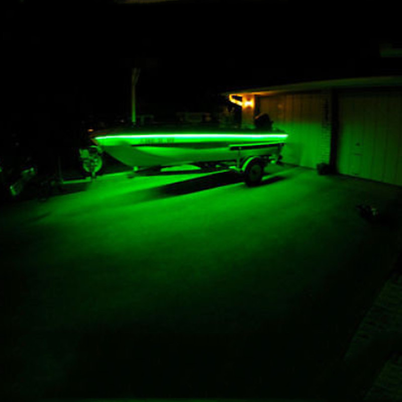 Green LED Auto Car Interior Accessories Decor Atmosphere Wire Strip Light Lamp