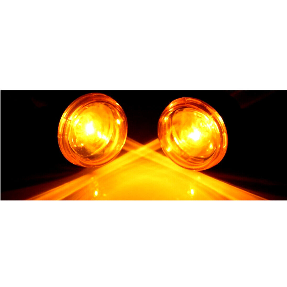 US Front Chrome Bullet Orange Turn Signals For Harley 2004-2013 Sportster 883
