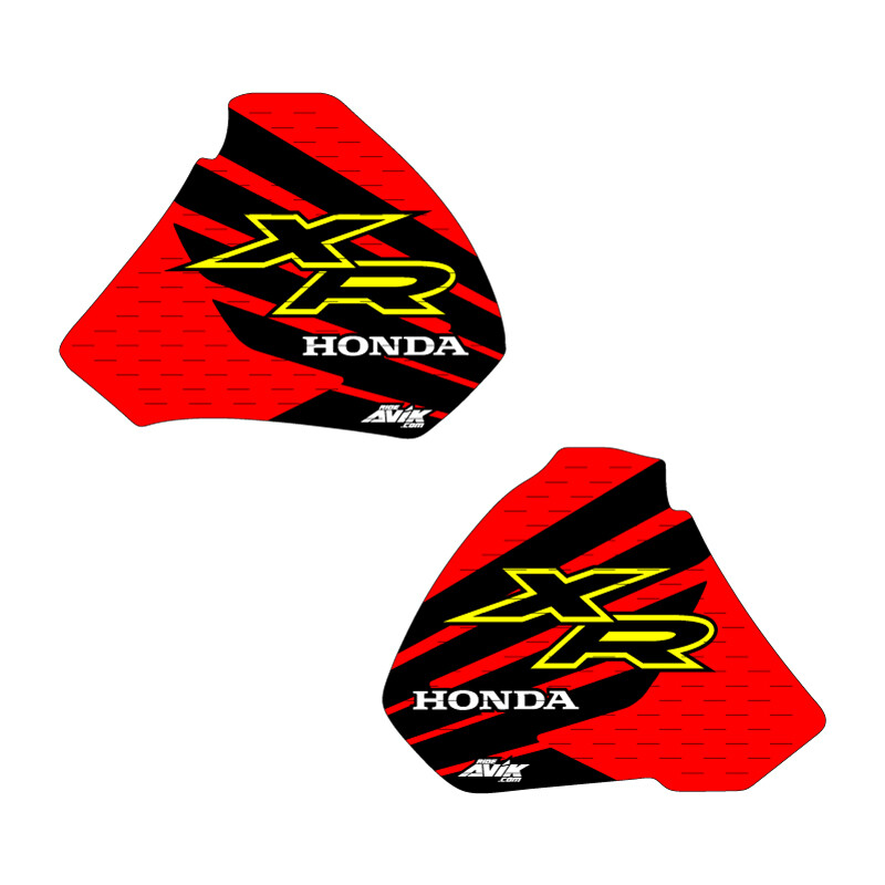 XR250 XR400 1996-2004 tank graphics Retro Wing black/yellow/red FREE SHIPPING!