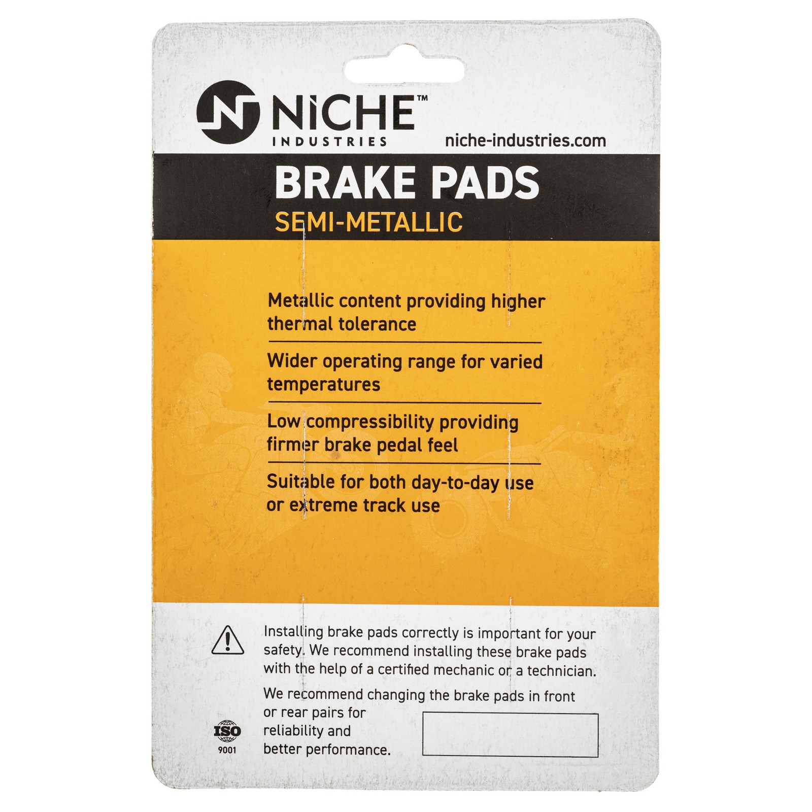 NICHE Brake Pad Set for BMW R100R R1100 R850R K1200RS Front Semi-Metallic