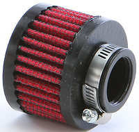 NEW Uni – UP-107 – Clamp On Breather Filter, 1in ID MOTORCYCLE ATV CAR TRUCK