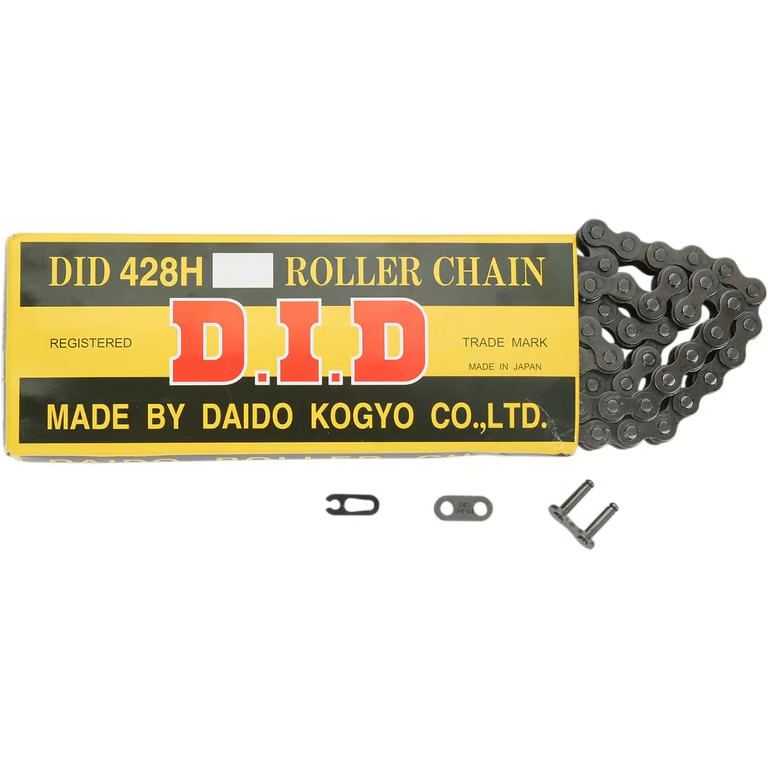 D.I.D 428H Heavy Duty Standard Series Non O-Ring Chain – 120 Links – Natural