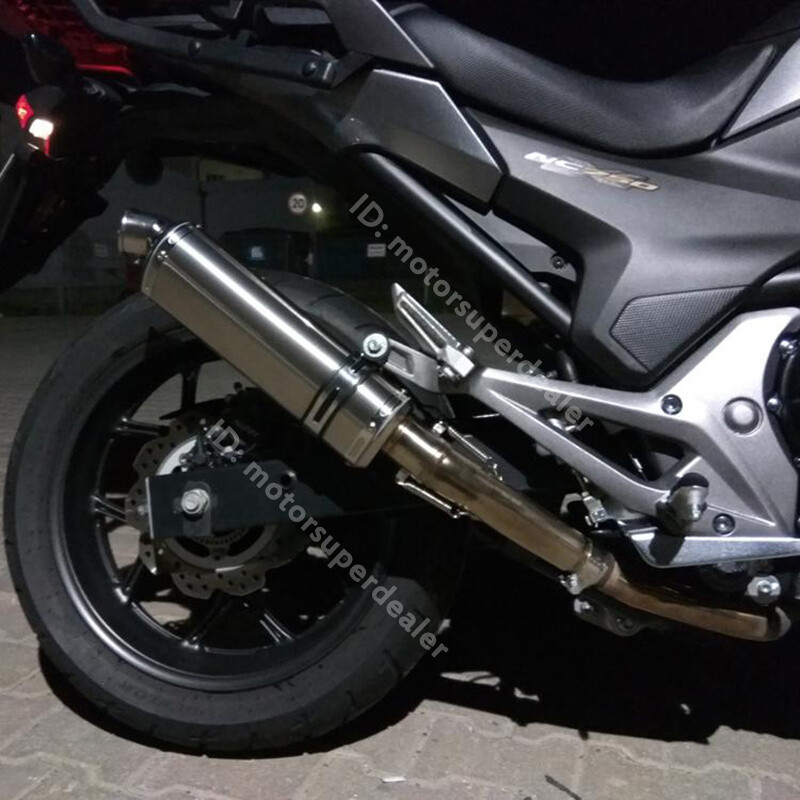 51mm Motorcycle Exhaust Tips Muffler Tail Pipe Long with DB Killer 310/370/440mm