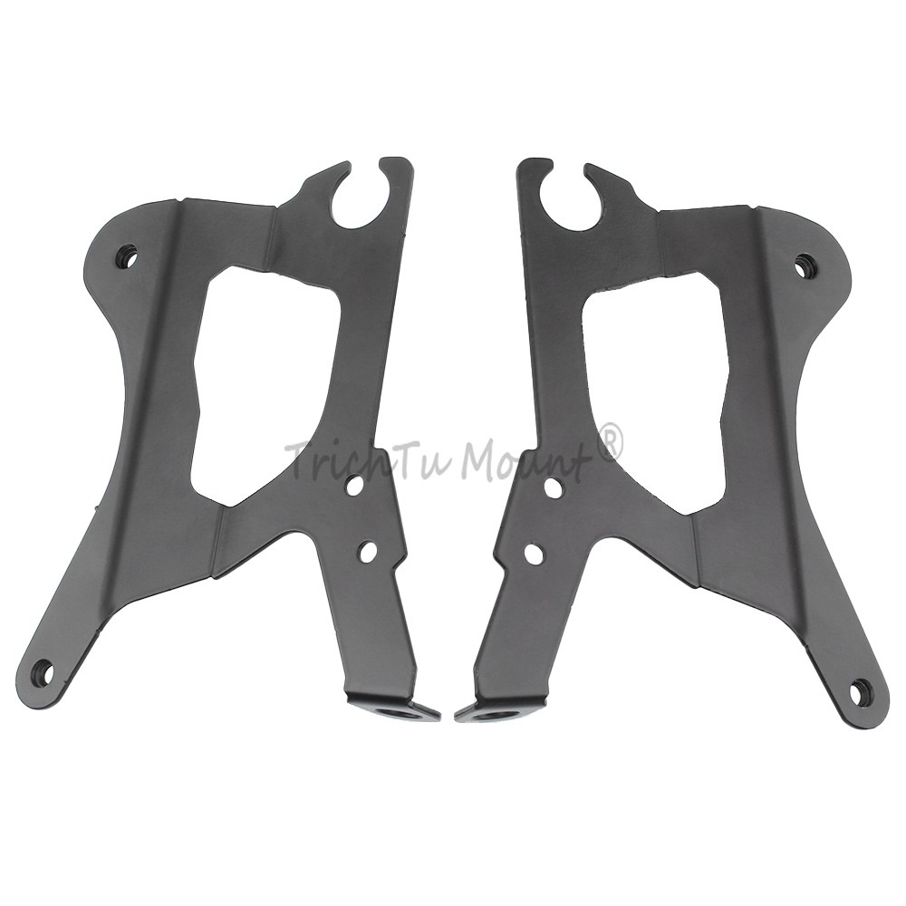 Black Side Fairing Panel +Metal Bracket For Harley Road Glide CVO Limited 23-Up