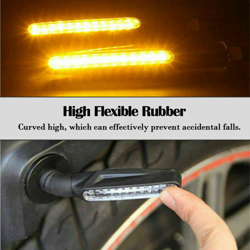 LED Motorcycle Turn Signals Blinker Lights Amber For DRZ400s DRZ400sm Suzuki