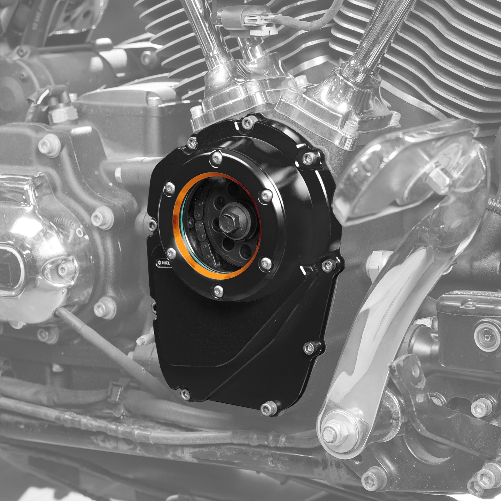 Transparent M8 Camshaft Cover For Harley Road Glide Ultra FLTRU Special FLTRXS