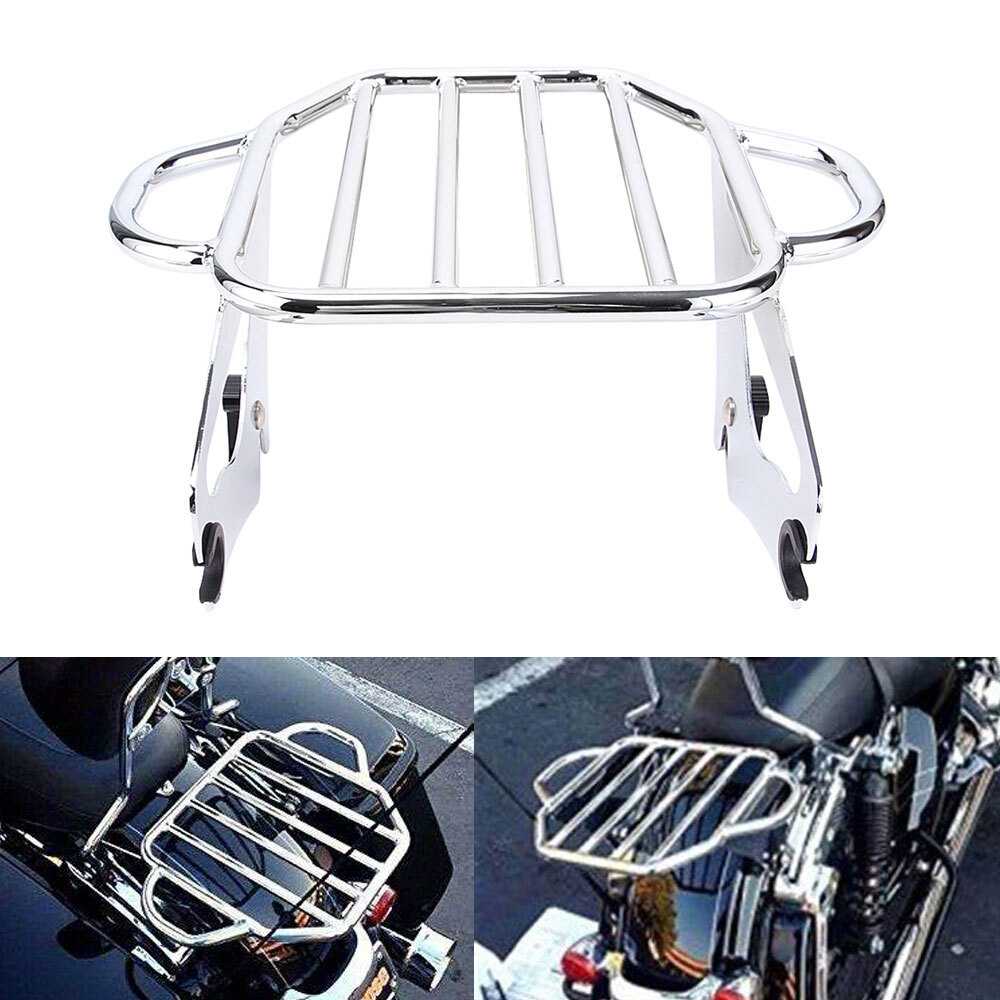 Detachable 2-Up Luggage Rack For Harley Touring Road King Street Glide 09-24