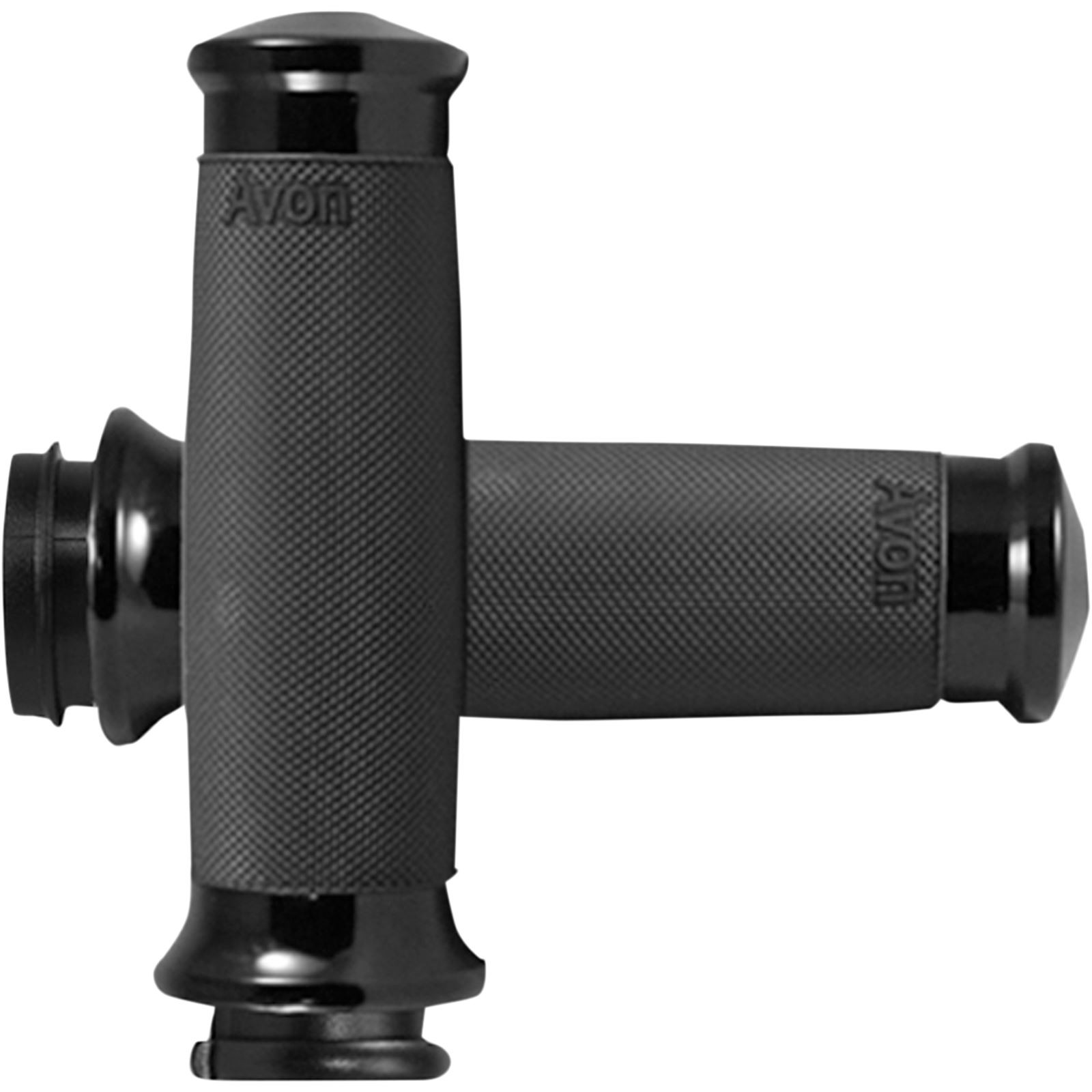 Avon Grips Custom Contour Grips with Fly-by-Wire Throttle Black CC-86-ANO-FLY