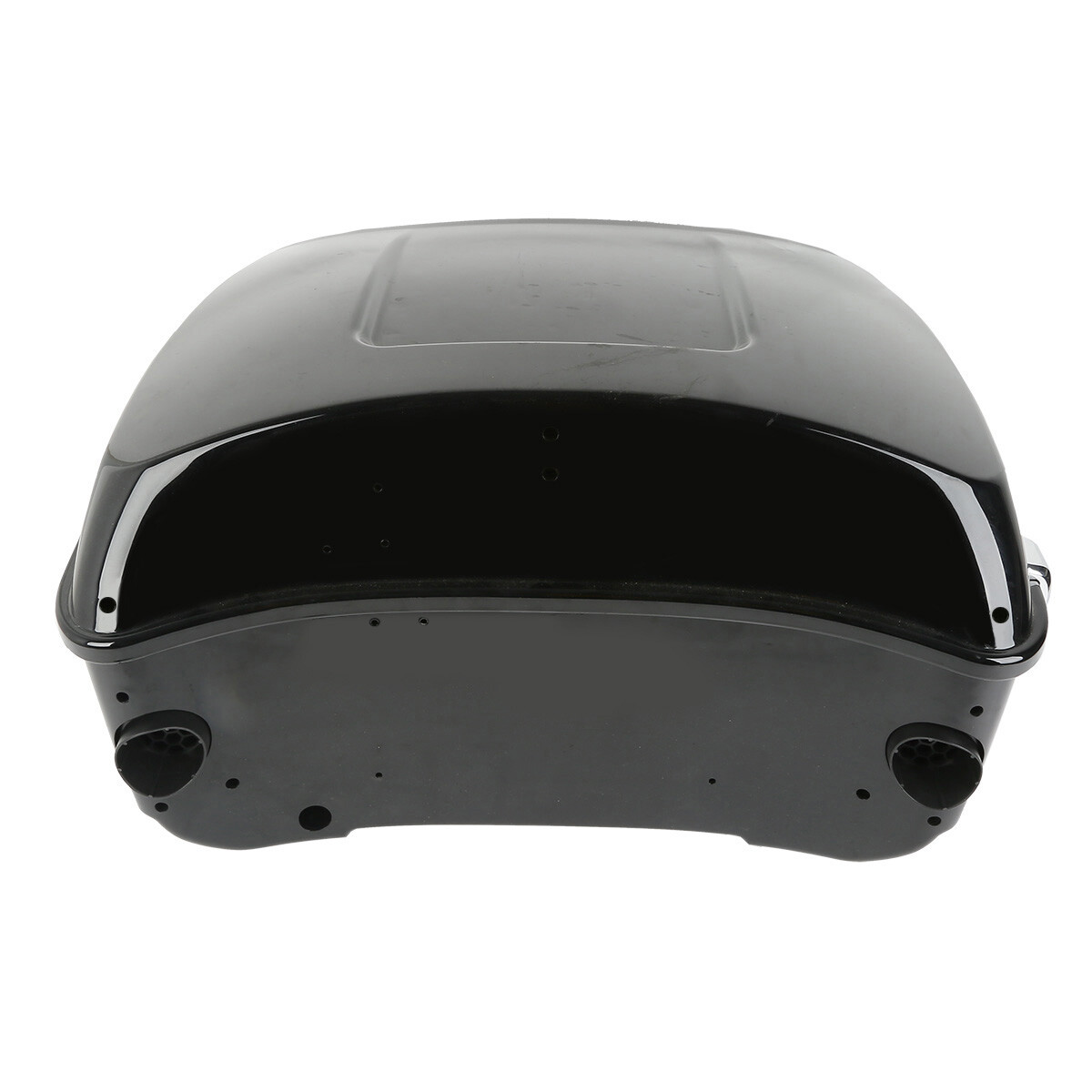Vivid Black 13.7″ King Pack Trunk Fit For Harley Tour Pak Davidson Touring 14-24