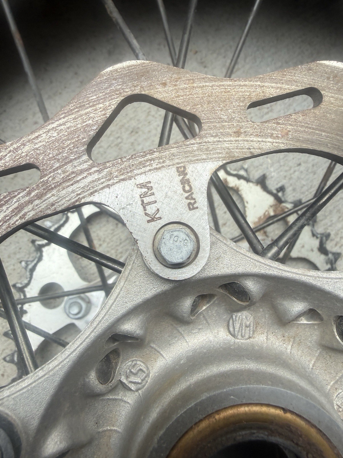KTM SXF Rear Wheel Rim Assembly OEM